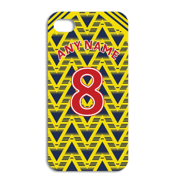 Arsenal Football Team Retro Kit Personalised Phone Case