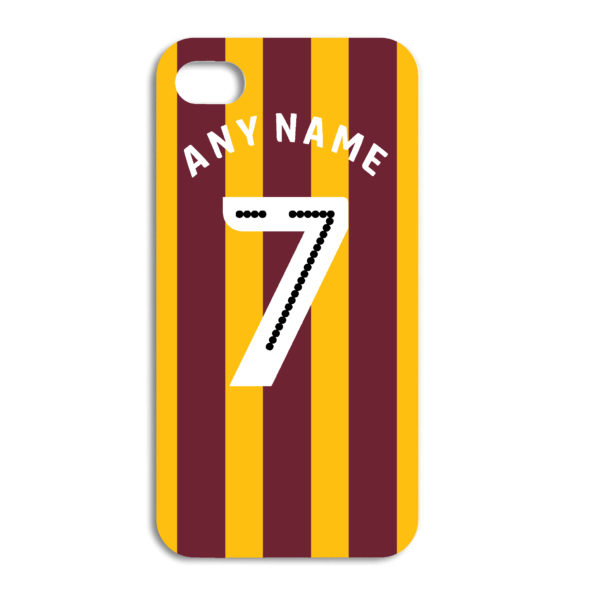 Bradford City Football Team Personalised Phone Case