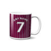 Aston Villa Football Team Personalised Mug