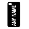 Personalised White on Black Coloured Name Font Phone Case