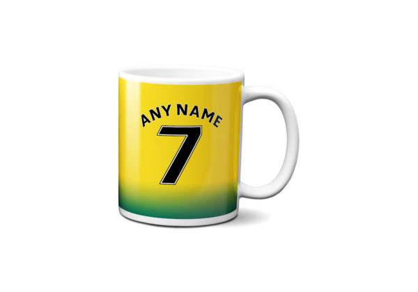 Norwich City Football Team Personalised Mug