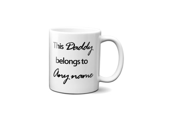 Personalized This Daddy Belongs To Mug