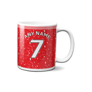 Liverpool Football Team Retro Kit Personalised Mug