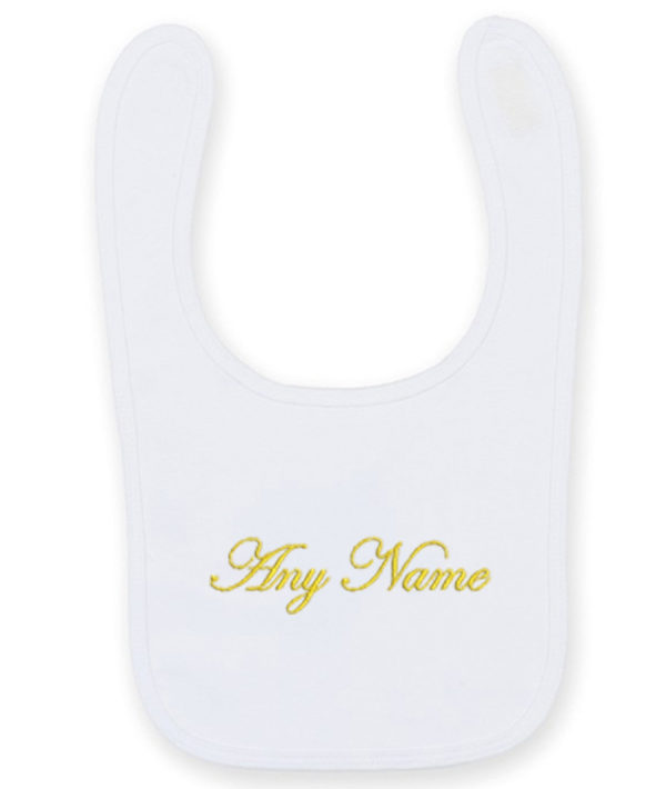 Personalized Embroidered Baby Bib