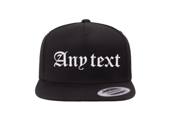 Personalised 2D Embroidered Snapback Cap