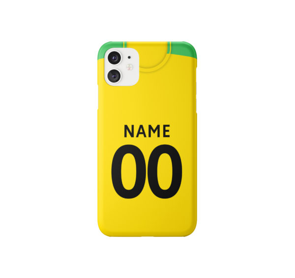 Norwich City Football Team Home Kit 21-22 Phone Case