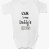 Personalised ‘Loves Daddy’s Hugs’ Baby Bodysuit