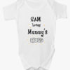 Personalised ‘Loves Mummy’s Hugs’ Baby Bodysuit