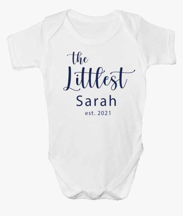 Personalised-White-the-littlest-Bodysuit