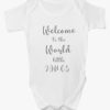 Personalised ‘Welcome To The World’ Baby Bodysuit