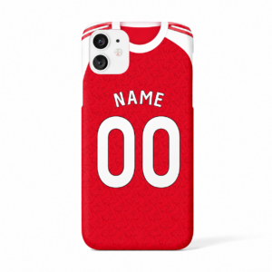 Arsenal FC 2025-26 Home Kit Personalised Phone Case