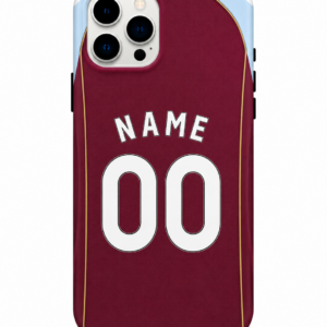 Aston Villa FC 2025-26 Home Kit Personalised Phone Case