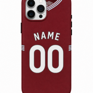 West Ham United FC 2025-26 Home Kit Personalised Phone Case