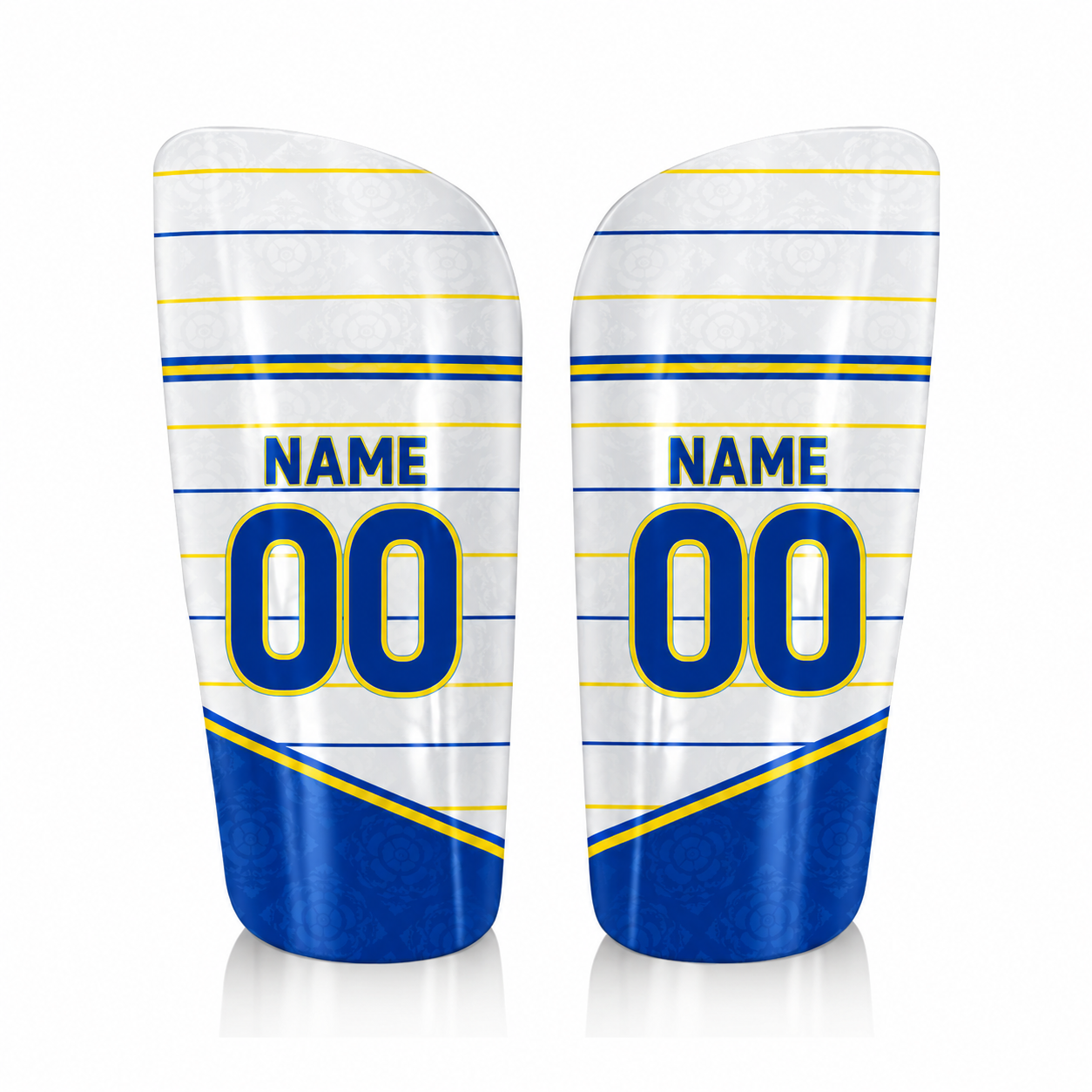 Leeds United FC 2026-27 Home Kit Personalised Shinpads