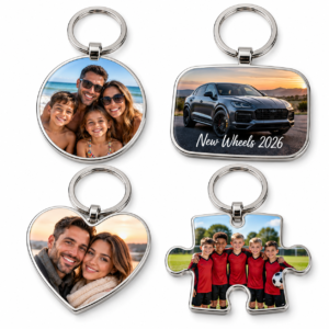 Personalised Metal Photo Keyring